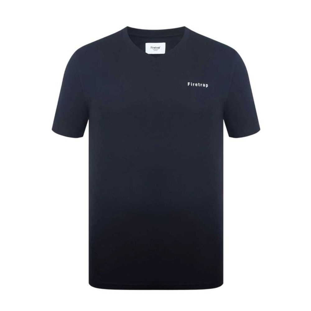 Firetrap Mens Path Logo T-Shirt / Black